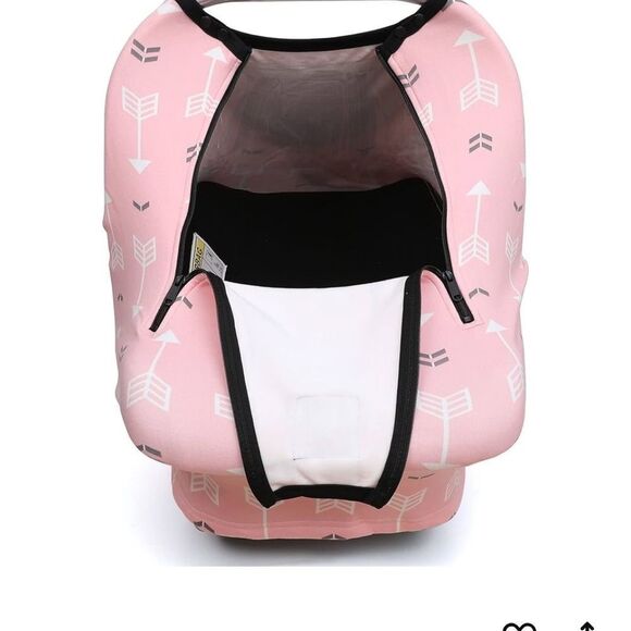 Pink Arrow Pattern Kids Car Seat Cover - Picture 6 of 8